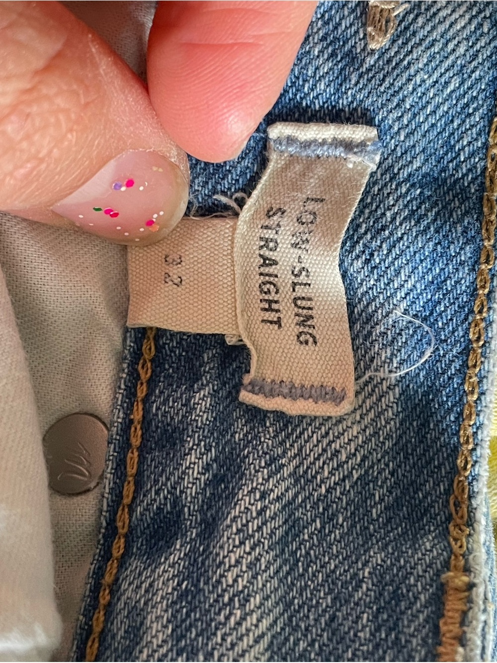 Madewell Low-Slung Straight Jeans - Light Blue Wash